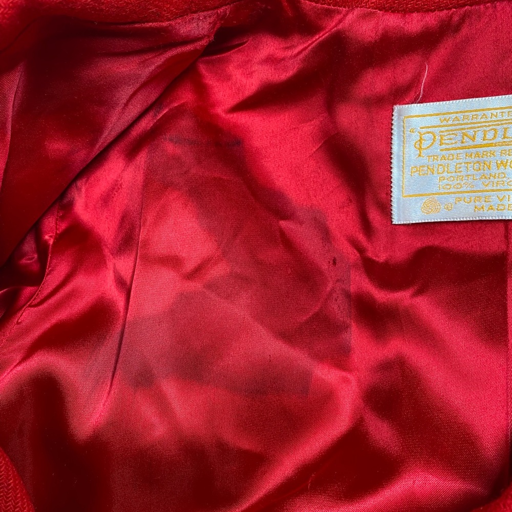 Vintage Pendleton 1950’s Wool Double Breasted Pea… - image 7